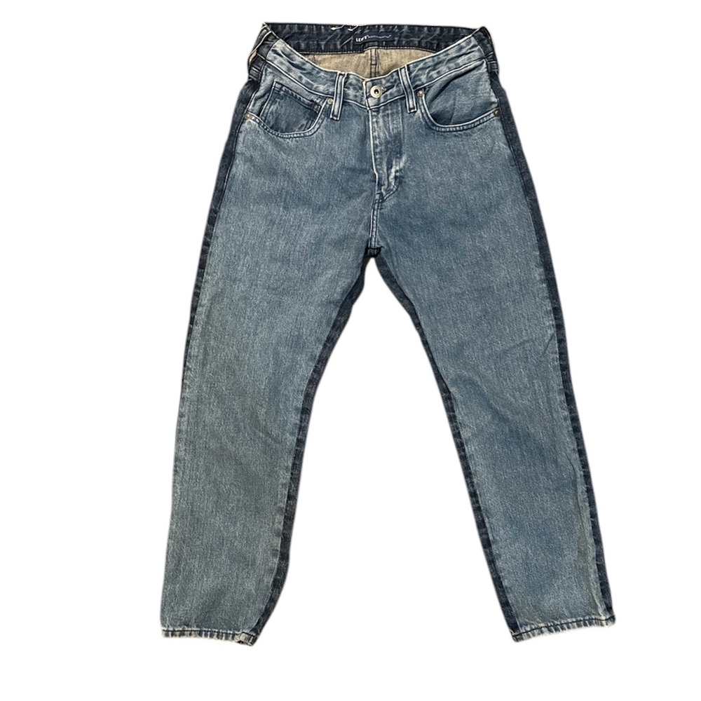 Levi's Made & Crafted slim crop two tone jeans women's size 26